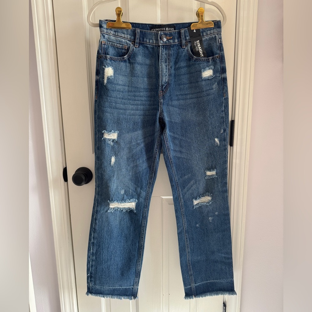 NWT Express High Ride‎ Straight Leg Jeans